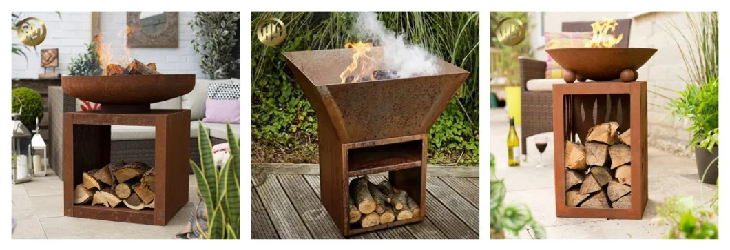 Factory Price Barbecue Plate Corten Steel Metal Practical Fire Pit