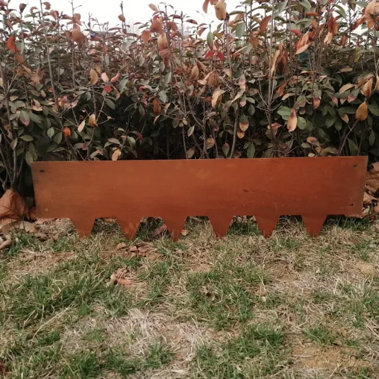 Anello per alberi, anelli per piante in metallo, bordatura da giardino in acciaio Corten