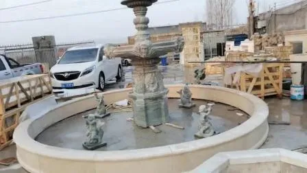Vendita Decorazione del giardino Grande fontana in pietra di marmo Mfwg-19